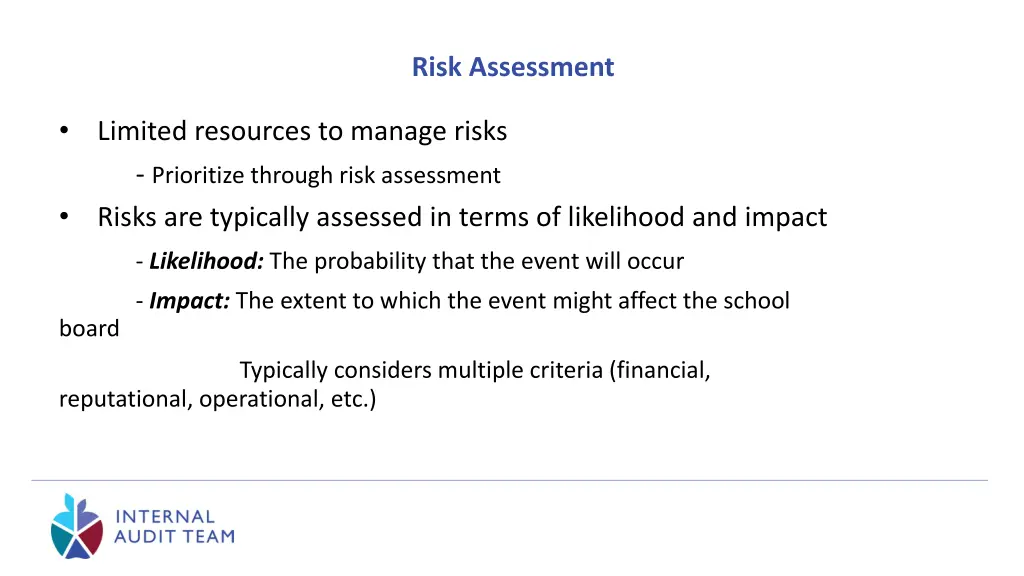 risk assessment 1