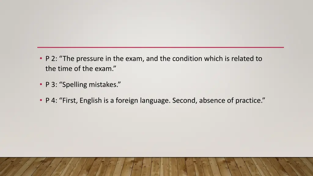 p 2 the pressure in the exam and the condition