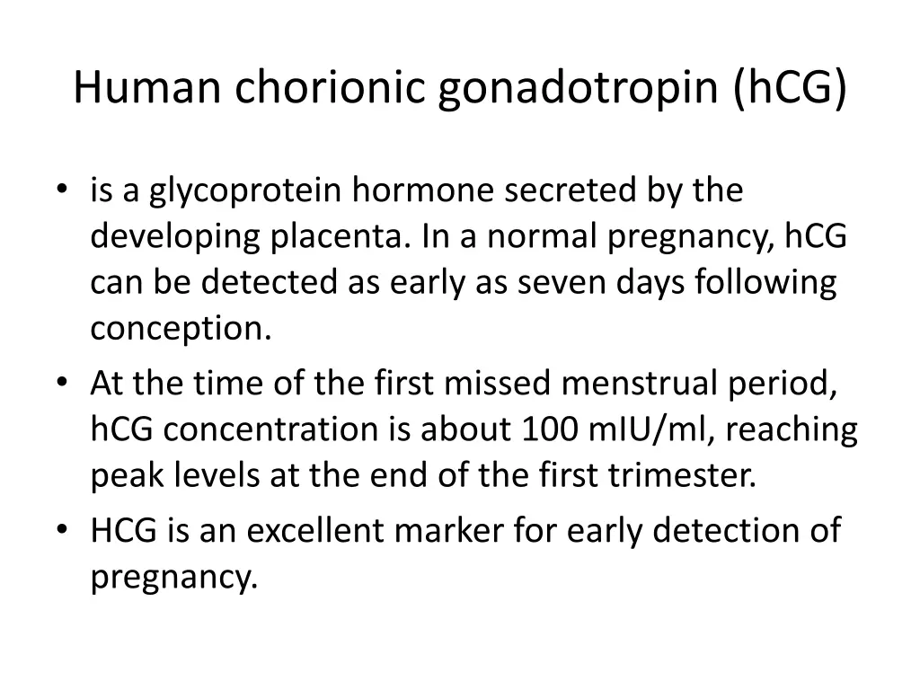 human chorionic gonadotropin hcg