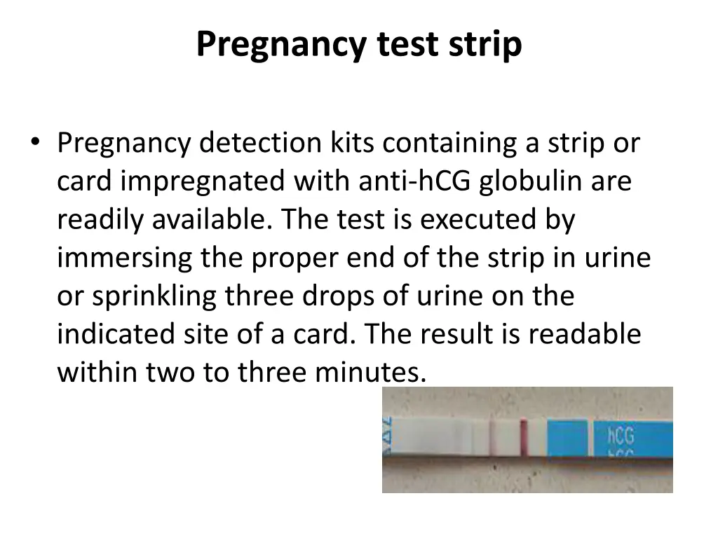 pregnancy test strip