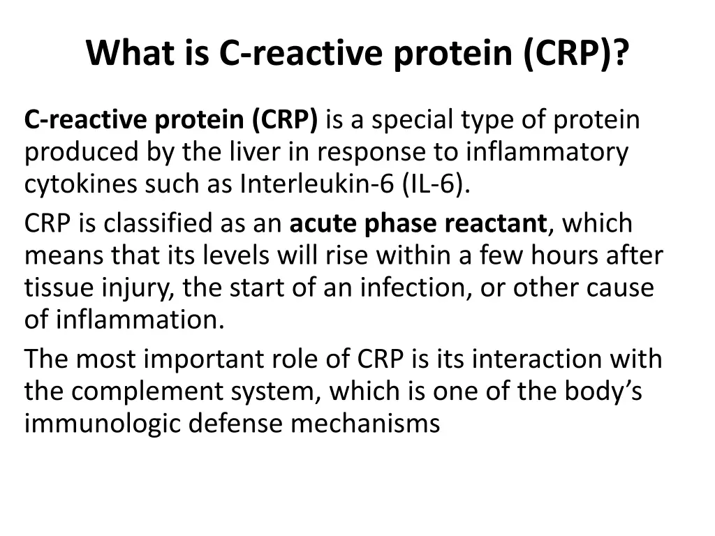 what is c reactive protein crp