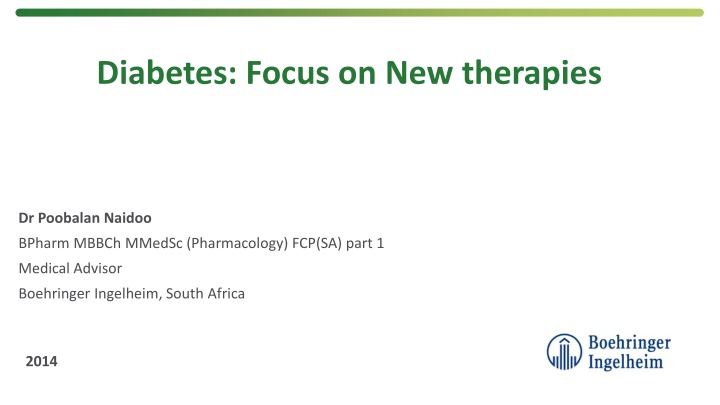 diabetes focus on new therapies