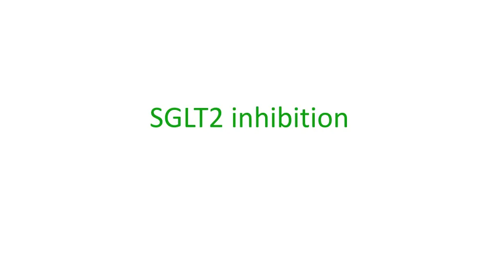 sglt2 inhibition