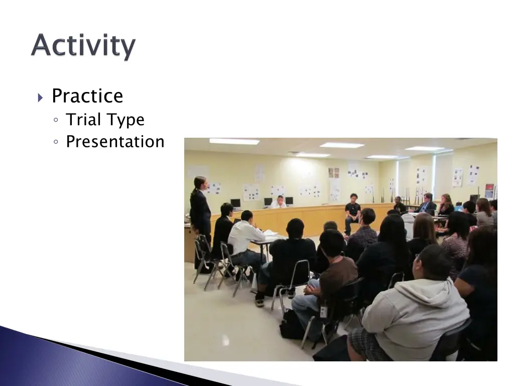 practice trial type presentation