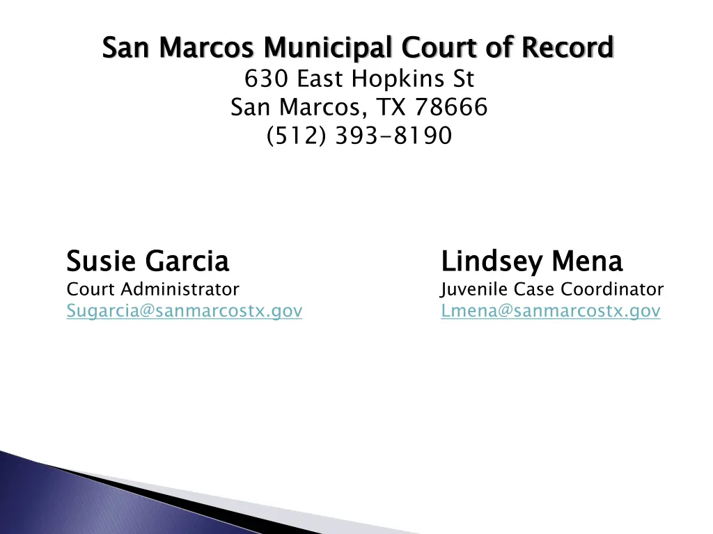 san marcos municipal court of record 630 east