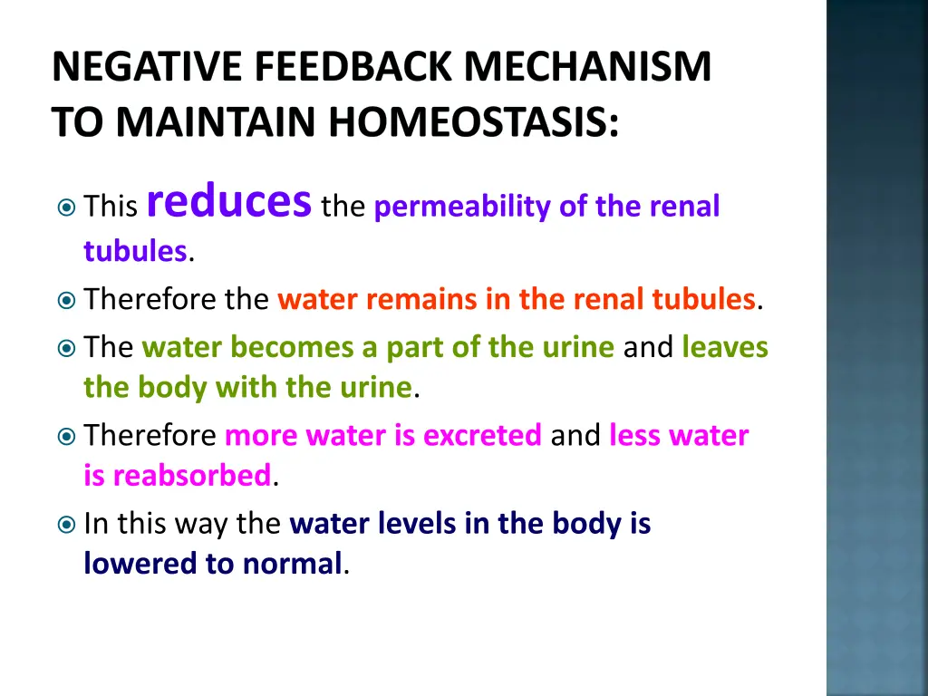 negative feedback mechanism to maintain 14