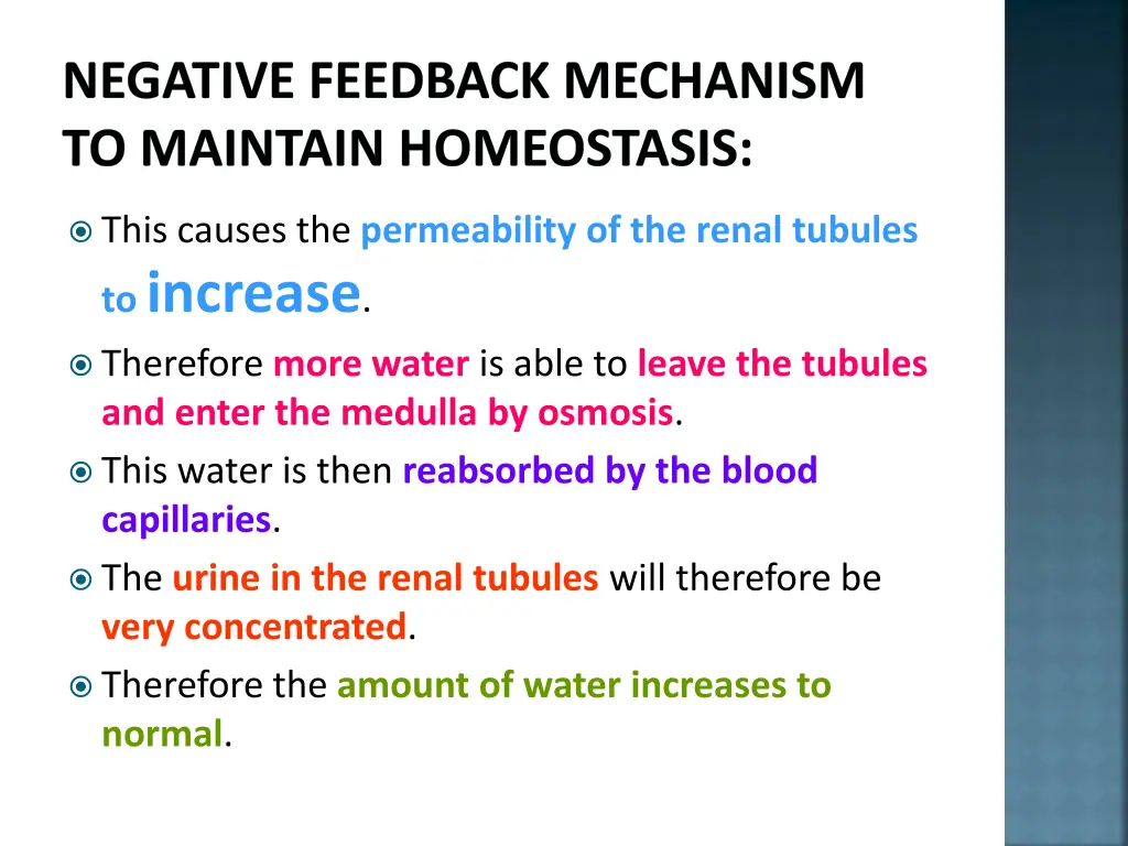 negative feedback mechanism to maintain 16