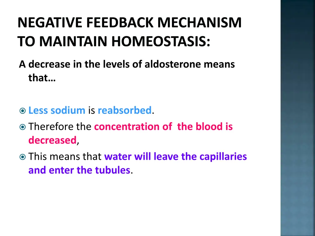 negative feedback mechanism to maintain 21