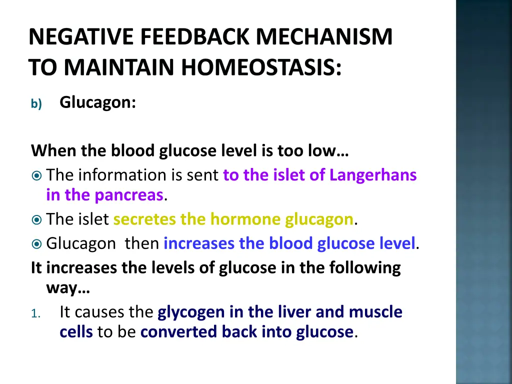 negative feedback mechanism to maintain 5