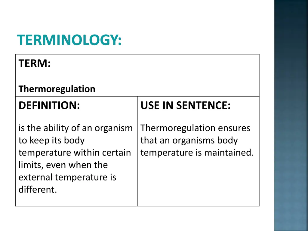 terminology 5