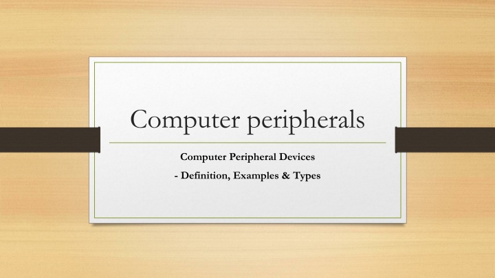 computer peripherals