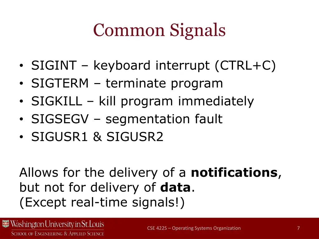 common signals