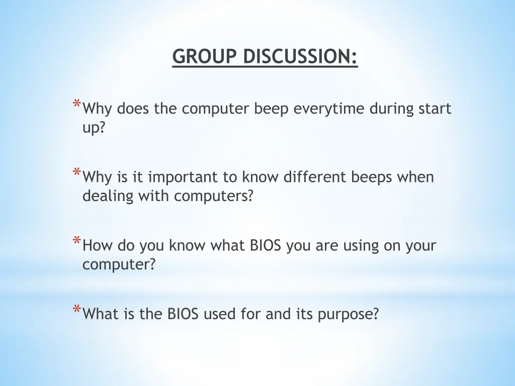 group discussion