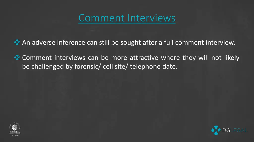 comment interviews