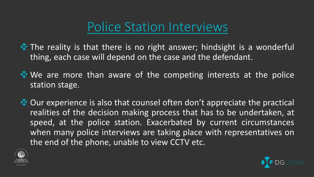 police station interviews