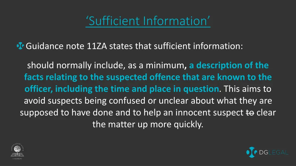 sufficient information