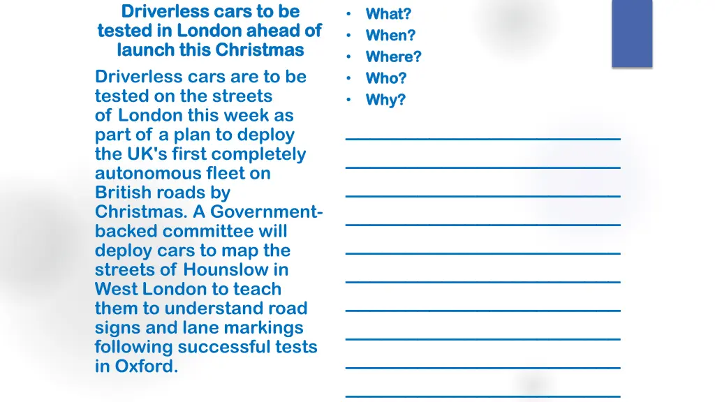 driverless cars to be driverless cars