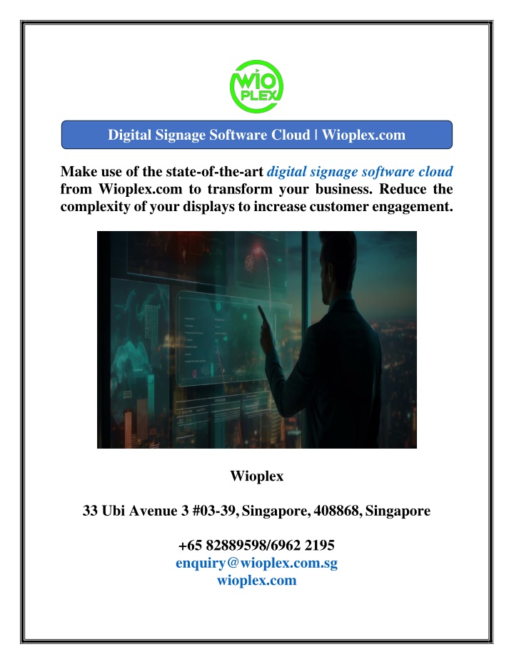 digital signage software cloud wioplex com