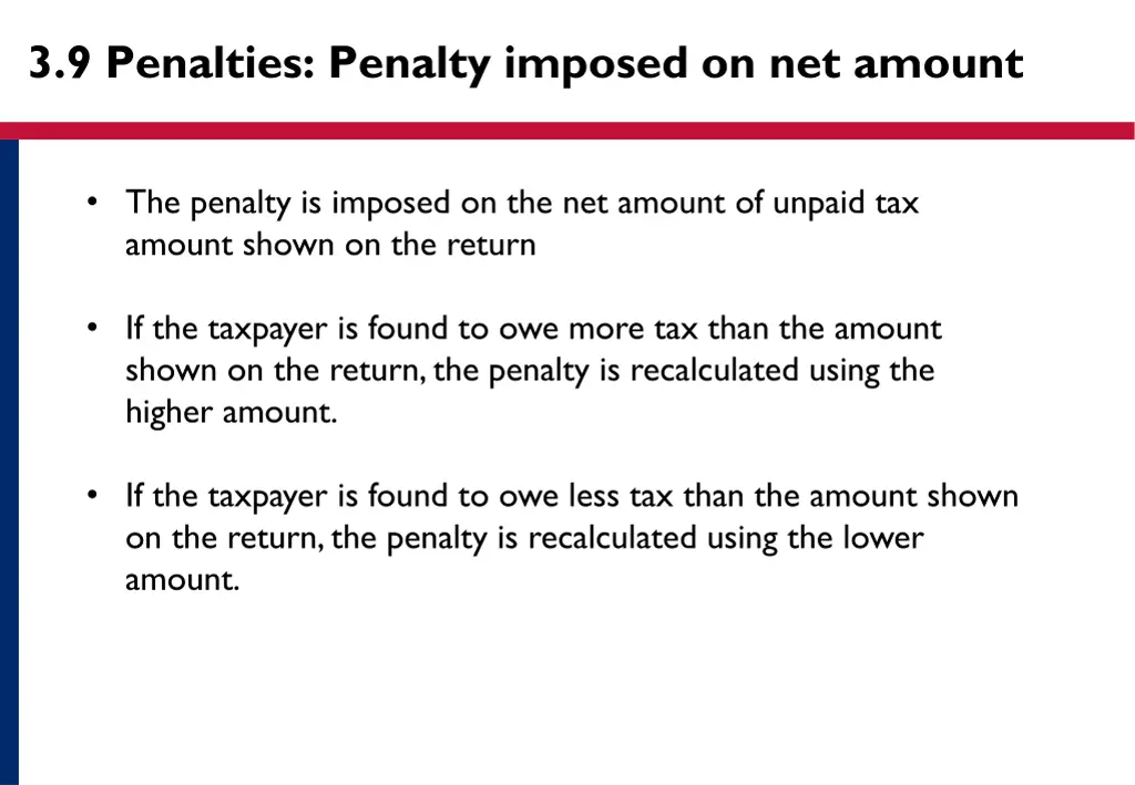 3 9 penalties penalty imposed on net amount