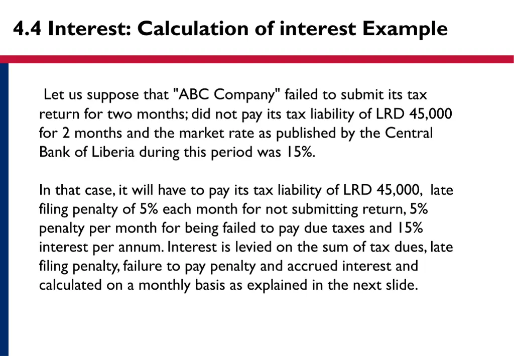 4 4 interest calculation of interest example