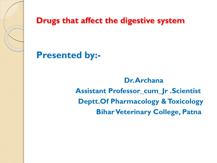 drugs that affect the digestive system