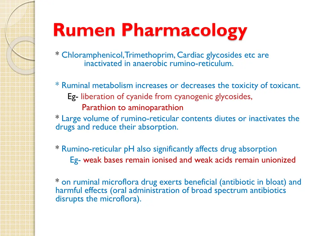 rumen pharmacology