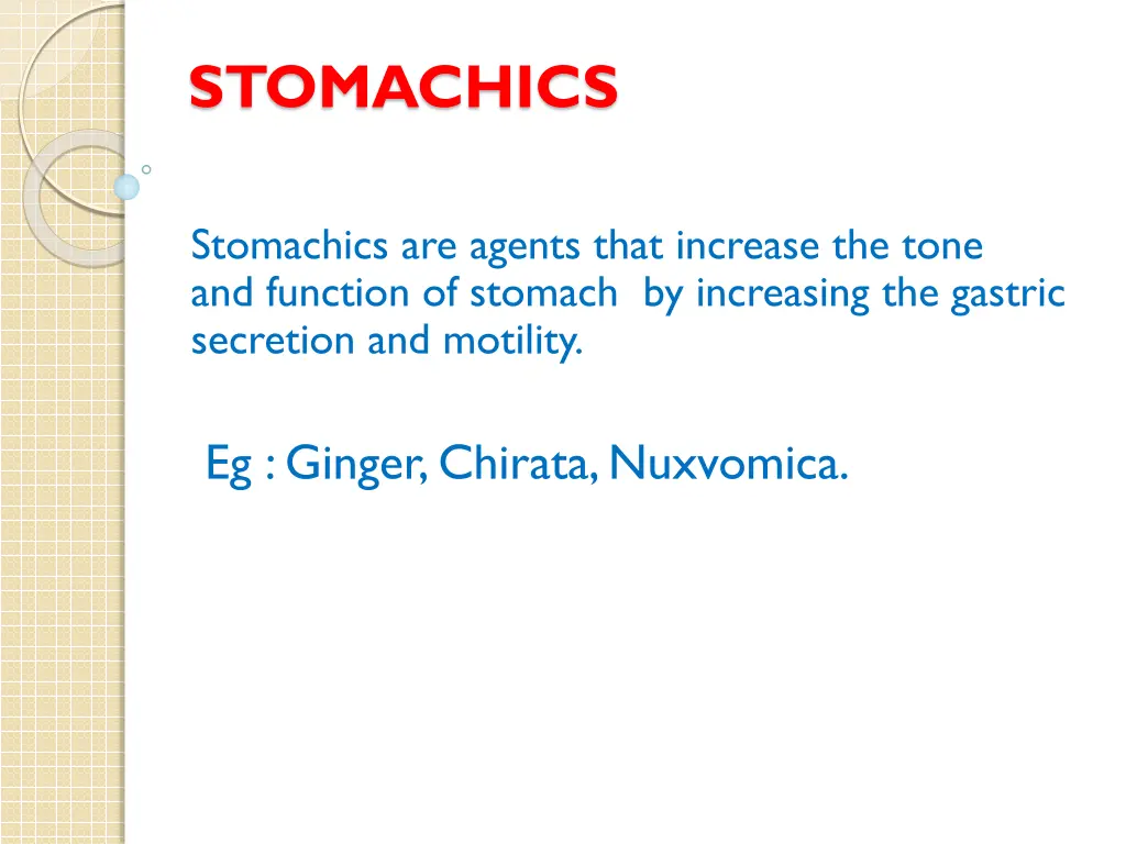 stomachics