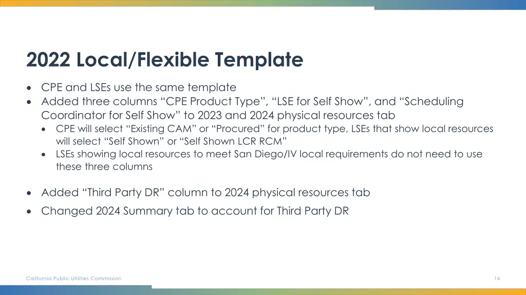 2022 local flexible template