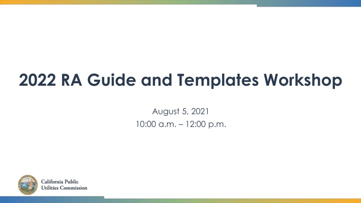 2022 ra guide and templates workshop