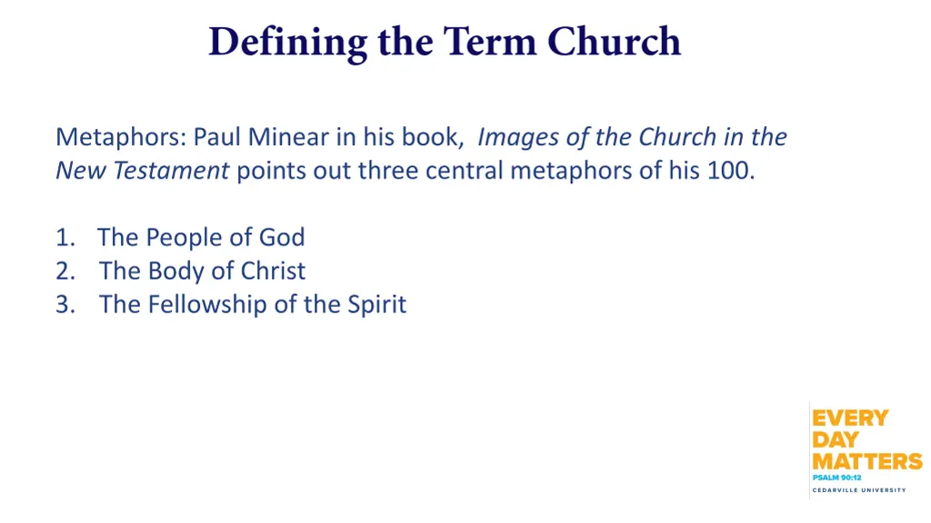 metaphors paul minear in his book images