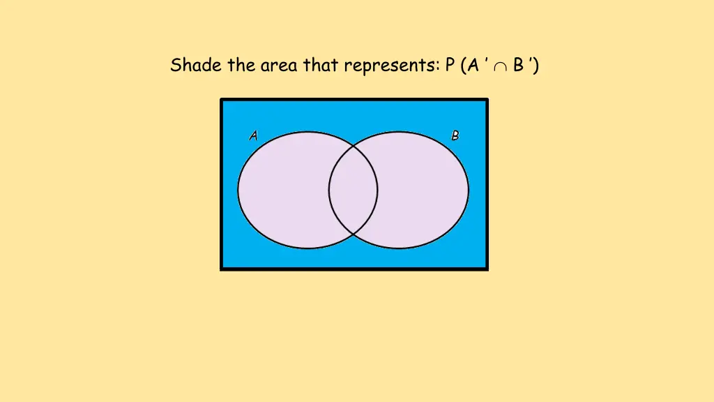 shade the area that represents p a b