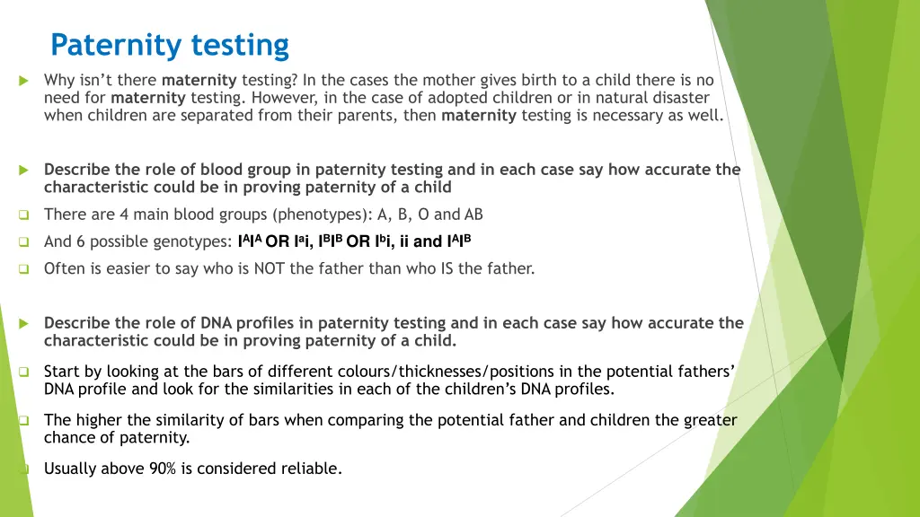 paternity testing