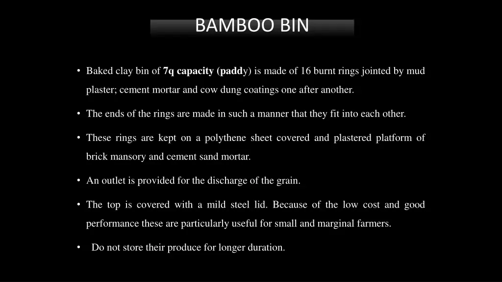 bamboo bin 6 baked clay bin