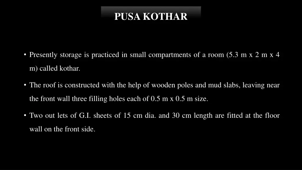 pusa kothar 10 pusa kothar