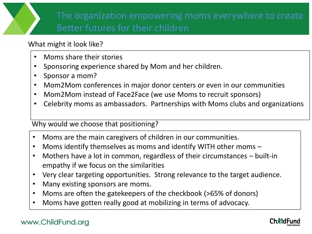 the organization empowering moms everywhere