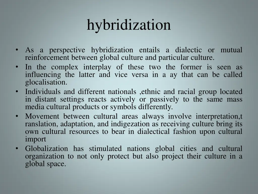 hybridization