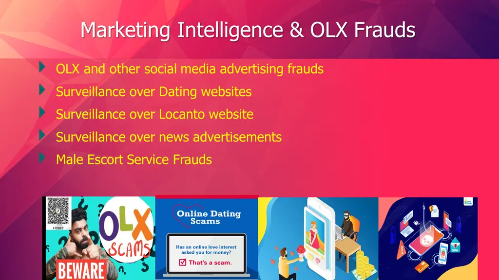 marketing intelligence olx frauds