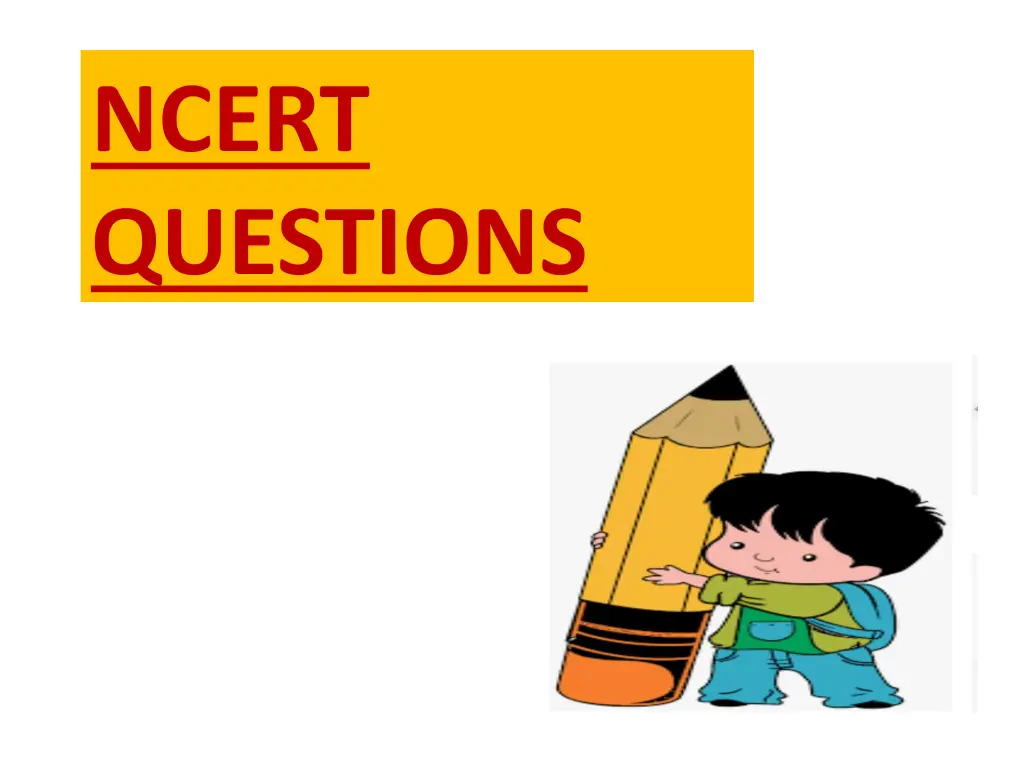 ncert questions