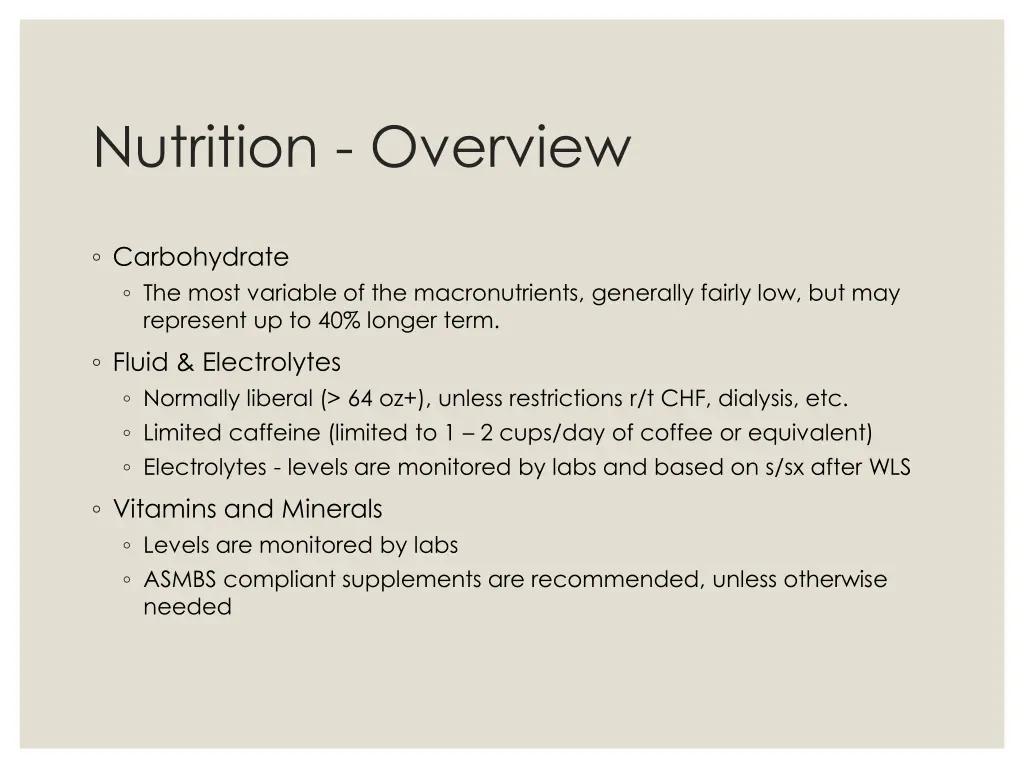 nutrition overview 1