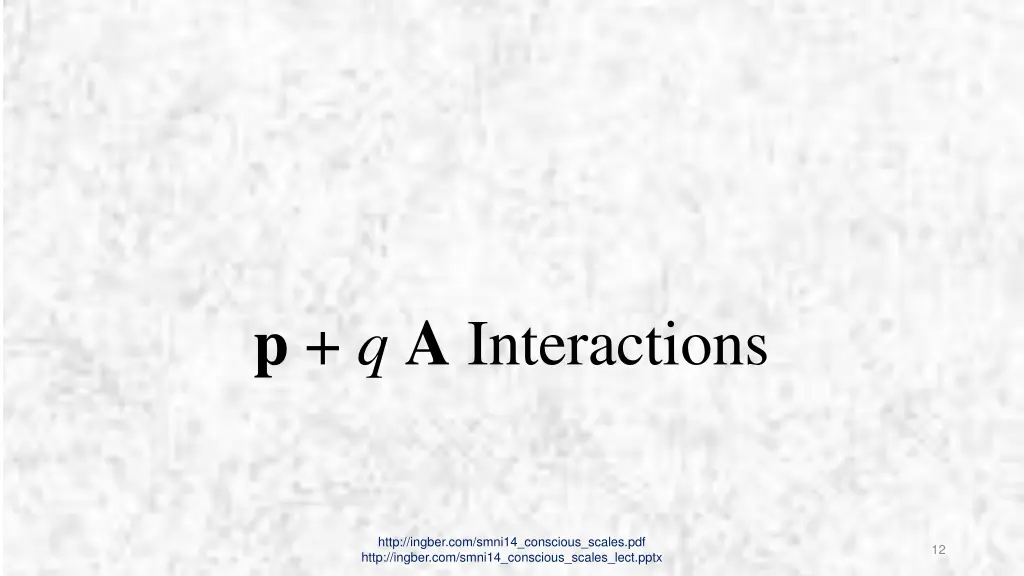 p q a interactions