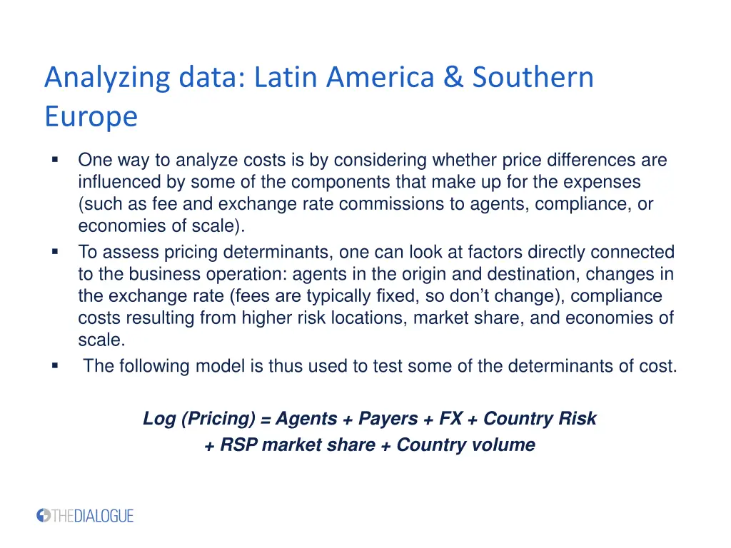 analyzing data latin america southern europe