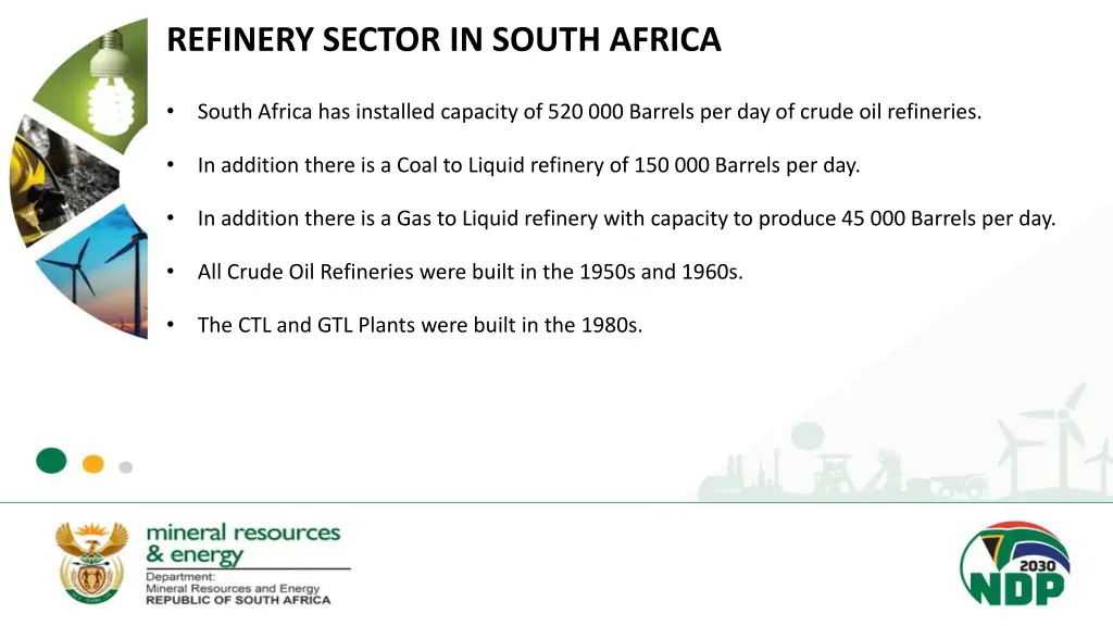 refinery sector in south africa