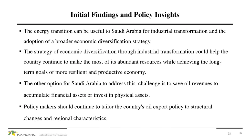 initial findings and policy insights 2