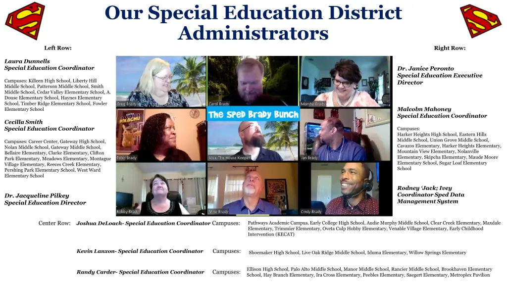 our special education district administrators