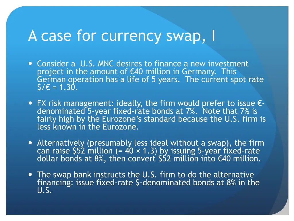 a case for currency swap i