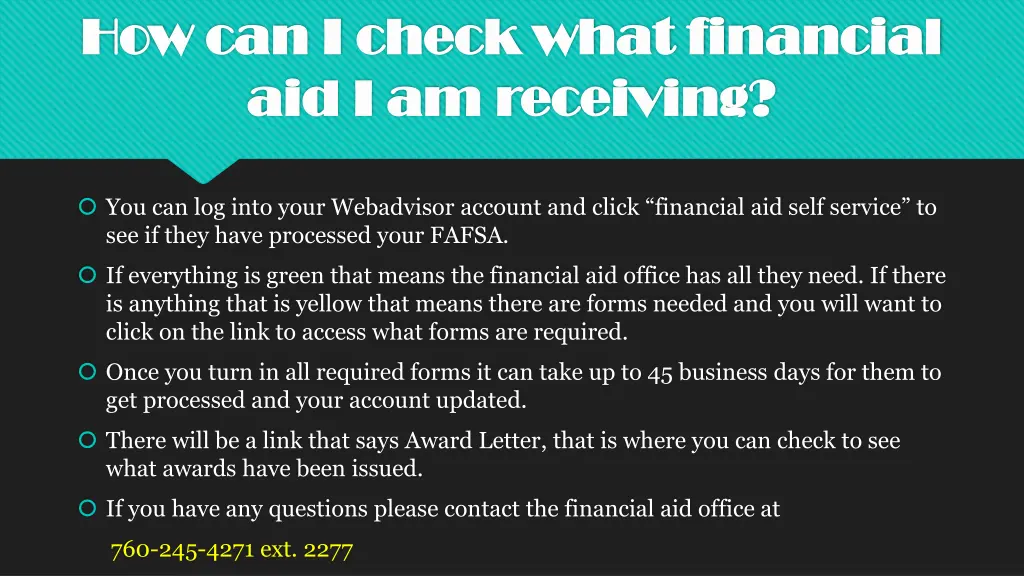 how can i check what financial how can i check