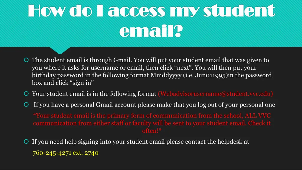 how do i access my student how do i access