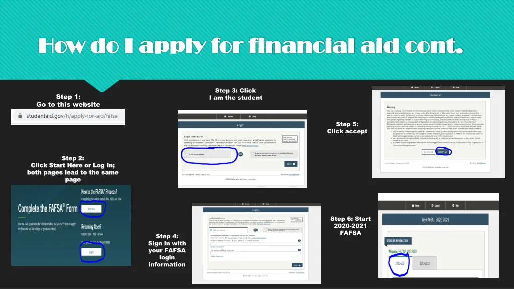 how do i apply for financial aid cont