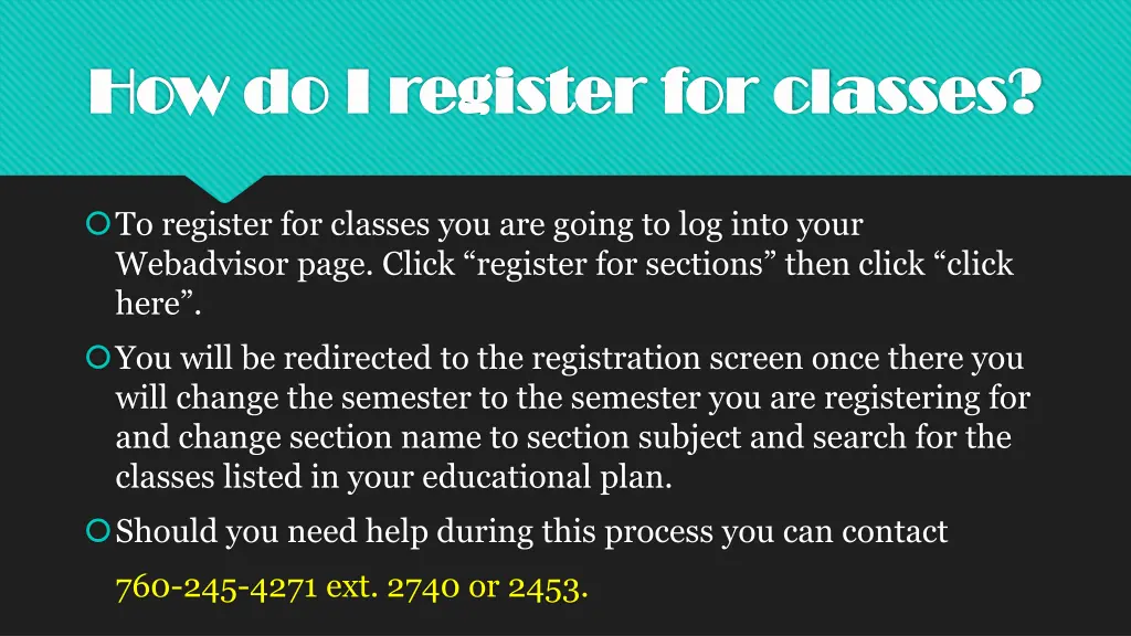 how do i register for classes how do i register