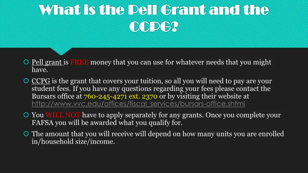 what is the pell grant and the what is the pell